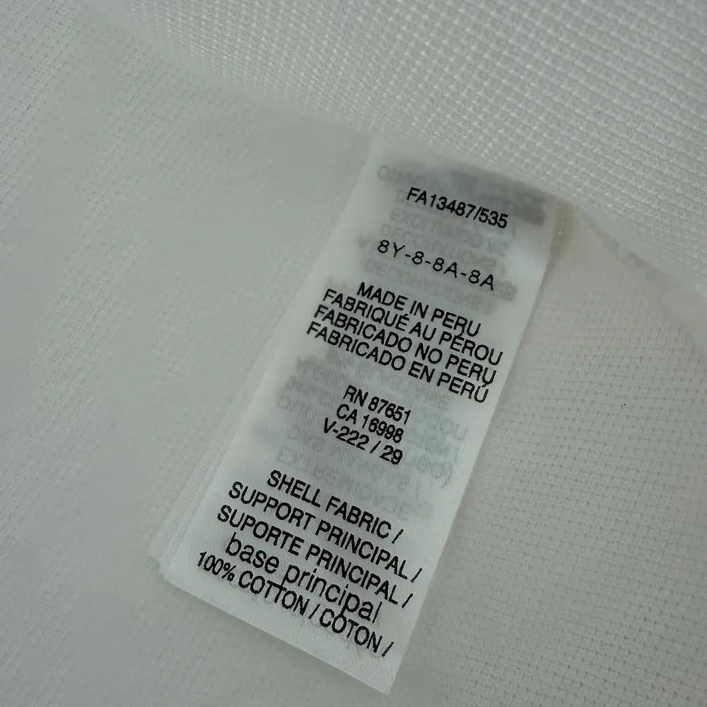 Lacoste Kids Classic White Polo Shirt